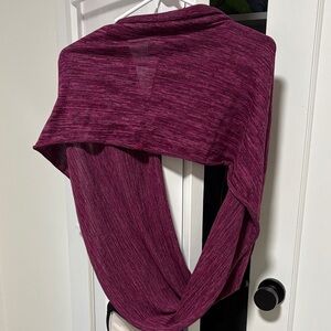 Versatile Women's Infinity Scarf - Berry